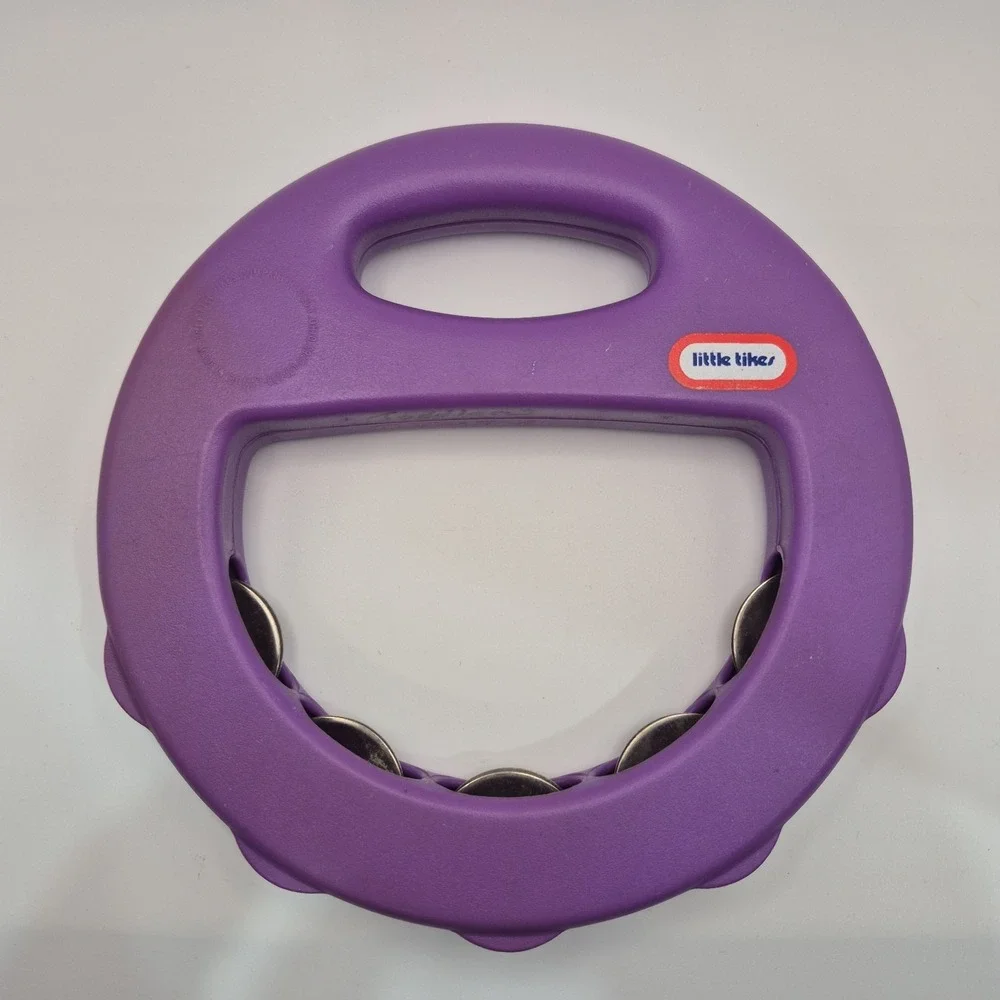 Little Tikes Tambourine VTG Musical Instrument Purple Preschool 90s Toy READ